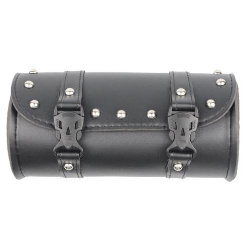 PU Leather Motorcycle Tool Bag hardwearing & waterproof Solid black PC