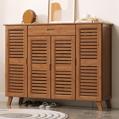 Medium Density Fiberboard & Moso Bamboo Shoes Rack Organizer large capacity  PC