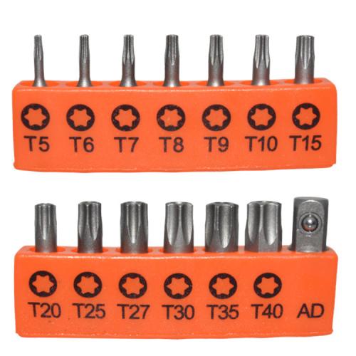 14 Torx Bit Set Tamper Proof Security Torq Hex Star Spanner Tri Wing Screwdriver