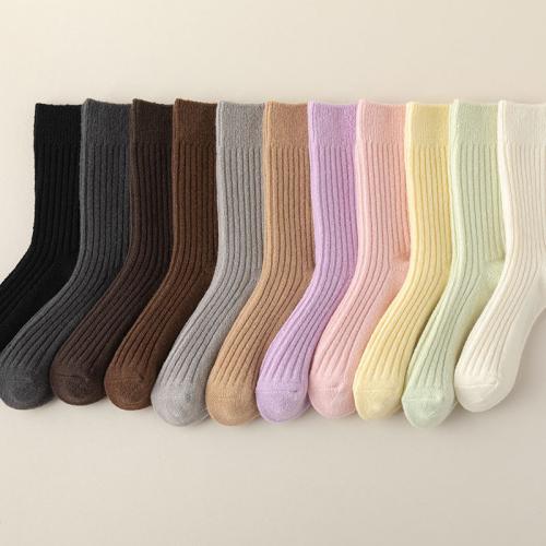 Gemischter Stoff & Wolle Frauen Lose Socken, Solide, mehr Farben zur Auswahl, :, 5Paare/Viel,  Viel