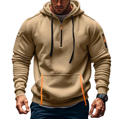 Spandex & Polyester Men Sweatshirts fleece & with pocket PC