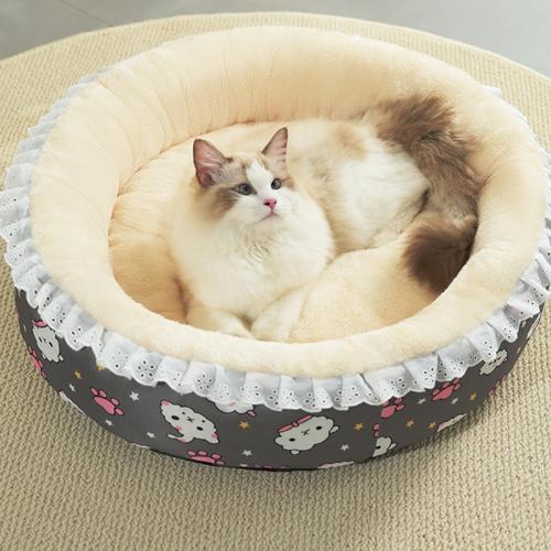 Chiffon & Peluche Lit pour animaux de compagnie Imprimé couleur et motif différents pour le choix pièce