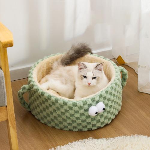 PP Cotton & Sponge Soft Pet Bed hardwearing & anti-skidding & thermal Solid PC