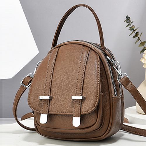 PU Leather Concise & Easy Matching Crossbody Bag attached with hanging strap Solid PC