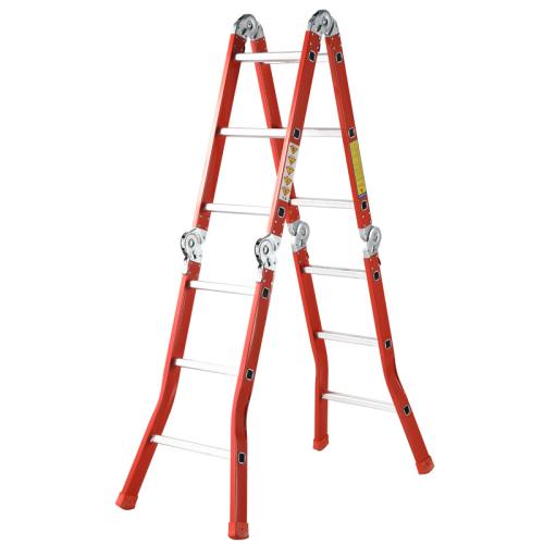 Steel Tube & Aluminum Step Ladder durable silver PC