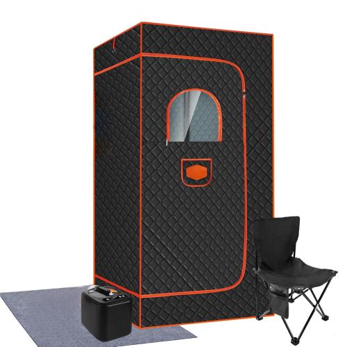 Fils de coton Portable Sauna Noir pièce