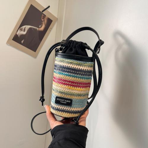 Stro Crossbody Tas veelkleurig stuk