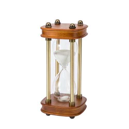 Glass & Wood Creative Hourglass Timer PC