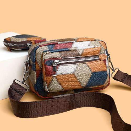 PU Leather With Coin Purse & Box Bag Crossbody Bag soft surface PC