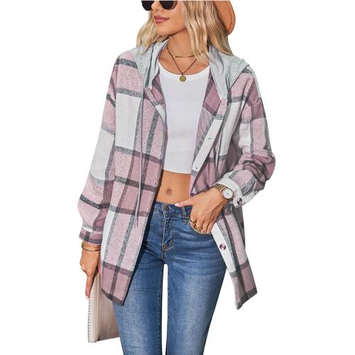 Polyester Manteau femmes Imprimé Plaid plus de couleurs pour le choix pièce