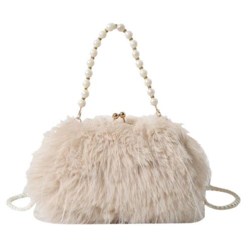 Plush Easy Matching Crossbody Bag Plastic Pearl PC