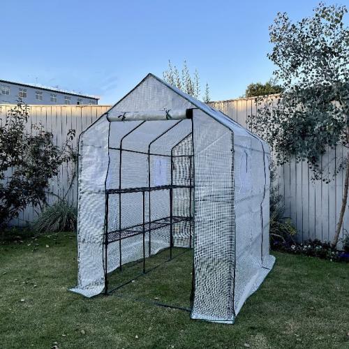 PE Plastic & Iron & Plastic Waterproof Greenhouse white PC