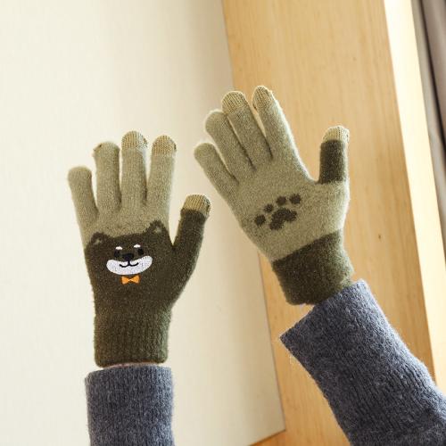 Suede Women Gloves thermal Pair