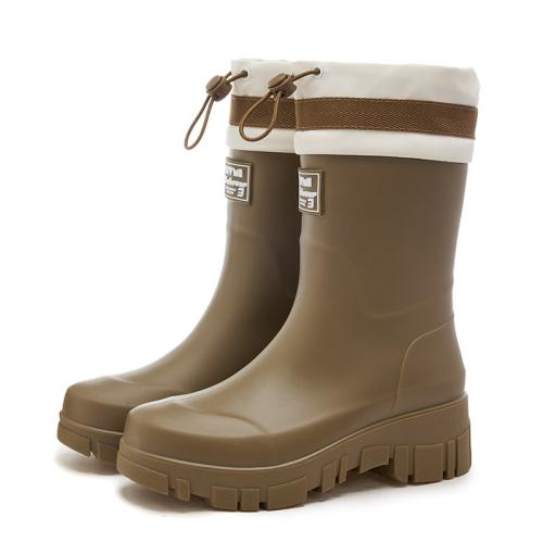 PVC Rain Boots hardwearing & anti-skidding Solid Pair