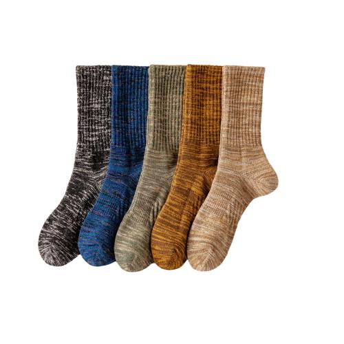 Viscose & Wool & Polyester & Cotton Men Ankle Sock thicken & sweat absorption & thermal Solid : Lot