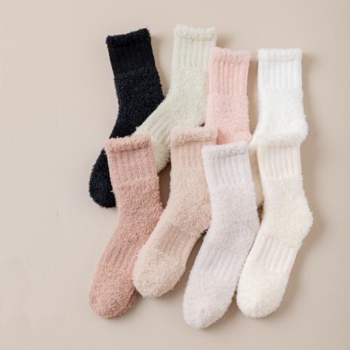 Polyester Frauen Boden Socken, Solide, mehr Farben zur Auswahl, 5Paare/Viel,  Viel