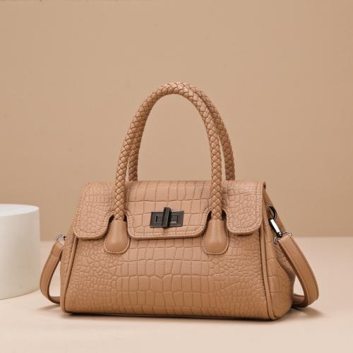 PU Leather Easy Matching Handbag durable & attached with hanging strap Solid PC