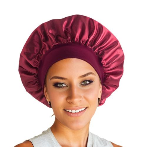 Satin Wrapped Head Hat flexible & breathable Solid PC