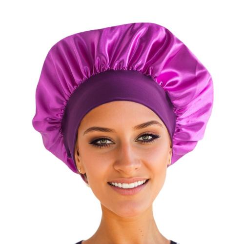 Satin Wrapped Head Hat flexible & for women Solid PC