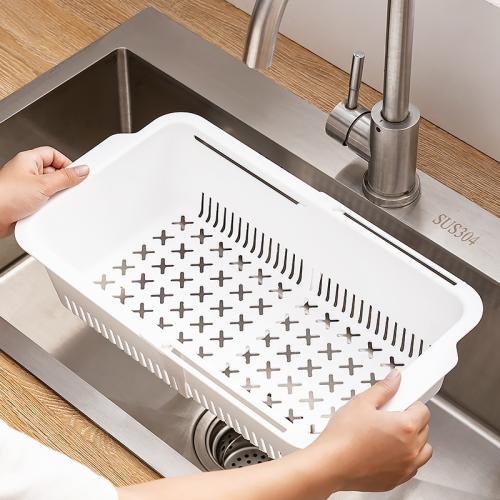 Polypropylene-PP Multifunction Drain Basket stretchable Solid PC