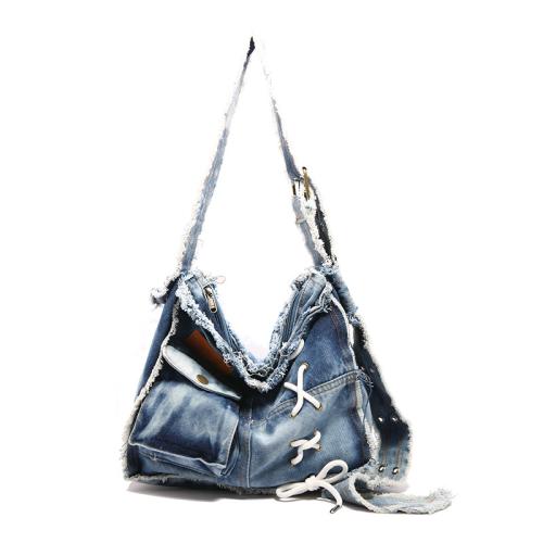 Denim Easy Matching Crossbody Bag large capacity PC