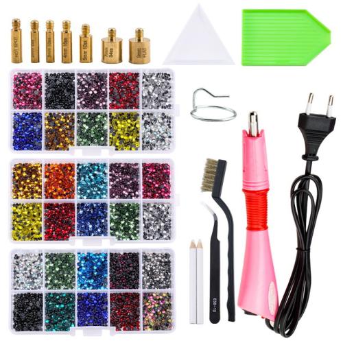 Glass & Rhinestone Dotting Tools Set multiple pieces Solid Set