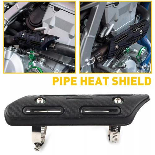 Plastic Exhaust Muffler Pipe Heat Shield Cover durable black Set