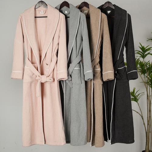 Polyester Couple Robe thicken Solid :XL PC