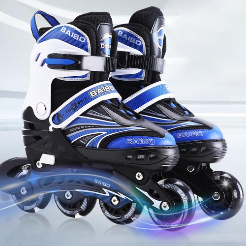 Polyurethane-PU & Aluminium Alloy Roller Skates hardwearing & breathable Solid Pair