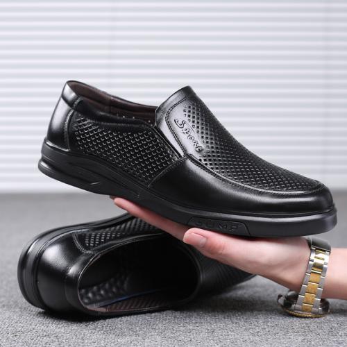 Full Grain Cowhide Leather Men Casual Shoes hardwearing & anti-skidding & breathable Pair