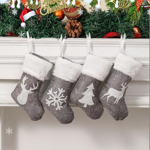 Cloth Christmas Stocking for home decoration & christmas design PC