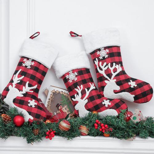 Cloth Christmas Stocking for home decoration & christmas design PC