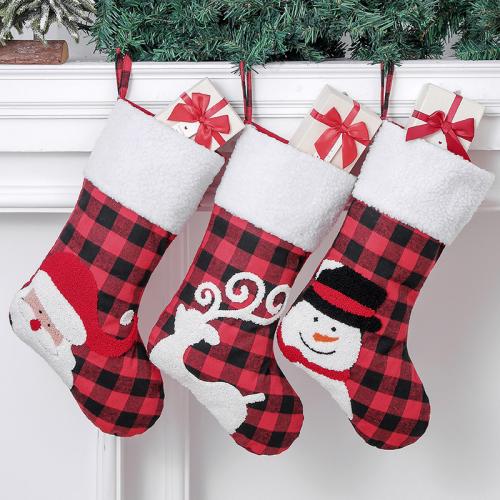 Adhesive Bonded Fabric Christmas Stocking for home decoration & christmas design PC