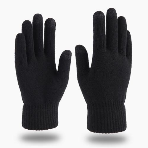 Love warm spot wholesale New knitted gloves autumn and winter outdoor finger wool warm thick touch screen gloves