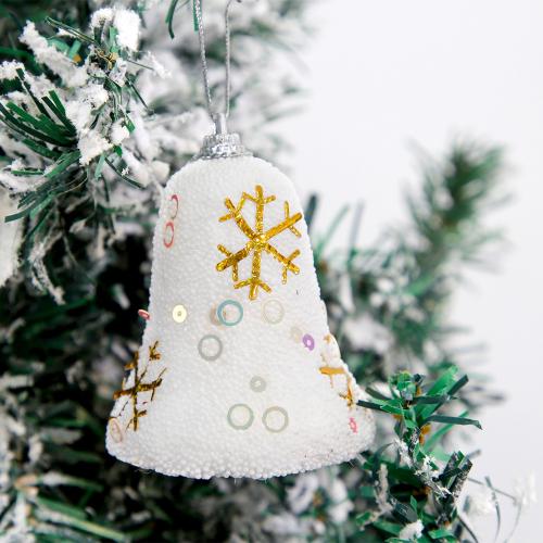 Christmas decorations Christmas tree foam Bell pendant Christmas party decoration snowflake Bell pendant