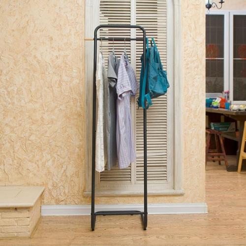 Casual Iron Coat Rack Metal Floor Coat Rack Entrance Indoor Coat Rack Simple Coat Rack