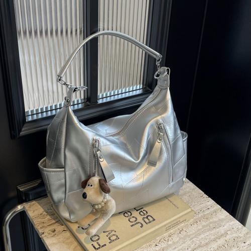 Tote Bag 2024 New Large Capacity Casual Handbag Women's Fashion Stitching All-match Commuter Shoulder Crossbody Bag