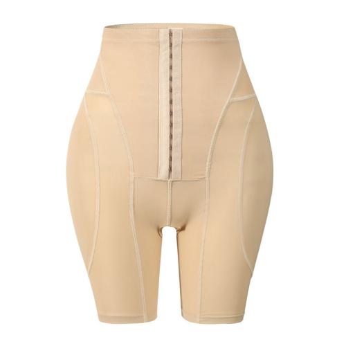 Body Shaping High Waist Belly Pants Detachable Sponge Pad Full Hip Hip Lifting Pants Women's Volleyball Buckle Belly Waist Pants