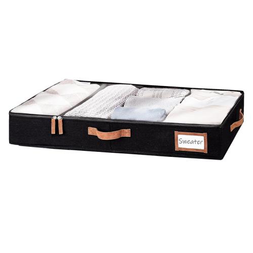 Hot sale 2 pieces storage box with wheels large clothes quilt under bed storage box foldable storage