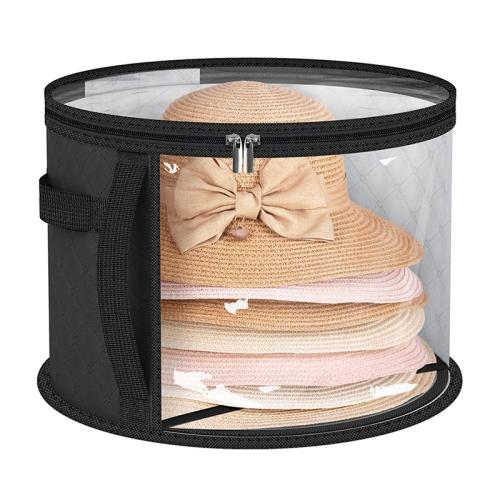 Hat Storage Barrel Hat Storage Artifact Beach Hat Storage Bag Stackable Round Brim Hat Storage Bag