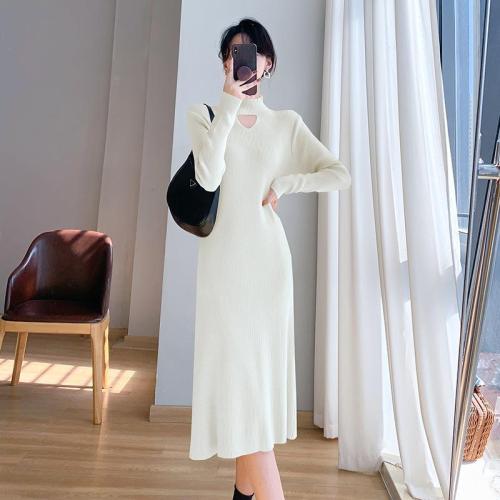 Temperament French Gentle Style Knitted dress Women's Niche Design Feeling Temperament Base Skirt