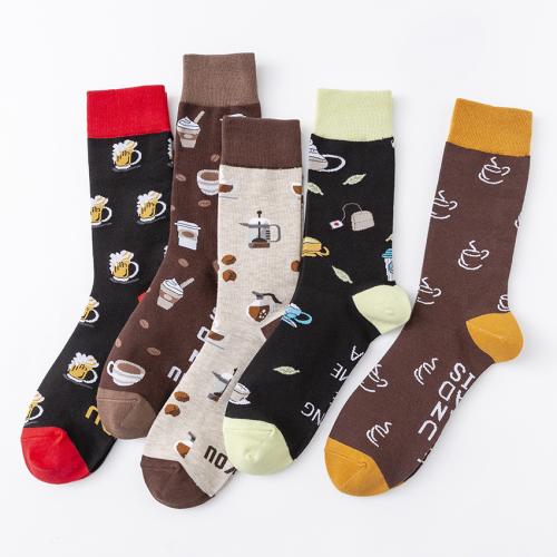 Fashion Hot Sale socks large size men's socks drinks tube socks