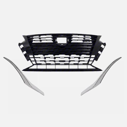 Abs Grille de couverture automatique, Solide, Noir,  Ensemble