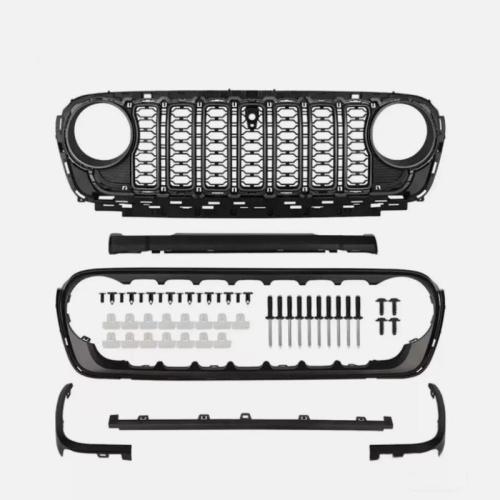 NEW For Jeep Wrangler JL 2018-2023 upgrade to 2024 JL Front Grill Bumper Grille