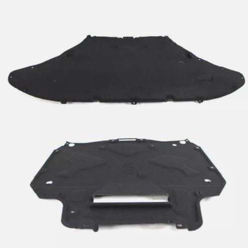 Plastic Engine Splash Shield Guard, durable & two piece, Solid, black,  Set