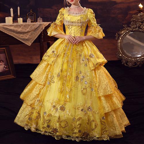 European Court Retro Oil Painting Portrait Princess Dress Studio Show Annual Meeting Fairy Tale Queen Drama Performance Dress