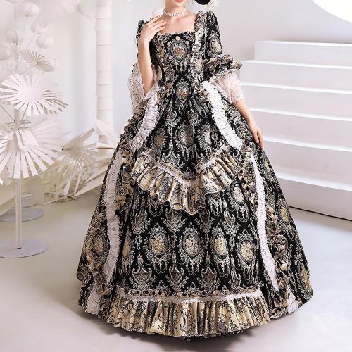 Baroque Queen Jacquard European Court Drama Literature and Art Retro Annual Meeting Photo Evening Show Queen's Dress