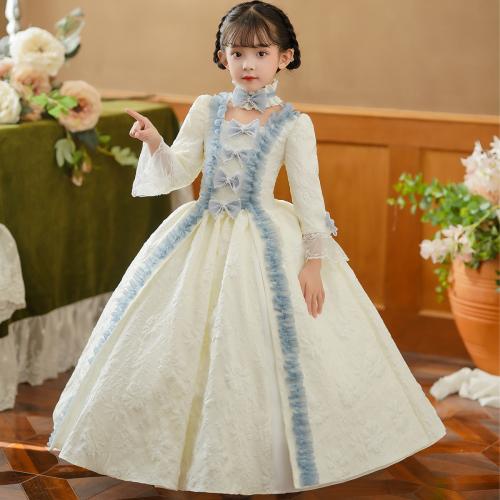 Russian jacquard piano Snow White fairy tale drama catwalk host dress birthday Palace style princess dress