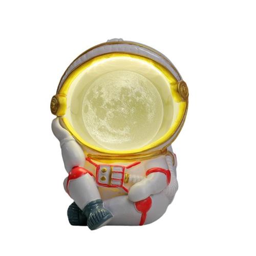 Astronaut Galaxy Glowing Crystal Ball Nightlight 3D Inner Carving Crystal Ball