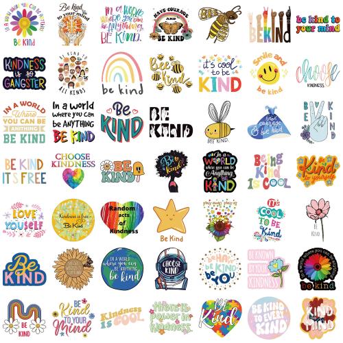 50 friendly psychological be kind graffiti stickers decorative guitar notebook luggage DIY waterproof stickers